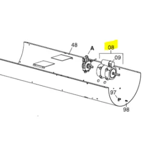 Veloci Heaters Blaze 200 Motor with Capacitor