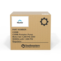 Mytee - C359B - C359B Pumptec Pump Motor Set 1,200 PSI 230V 50/60Hz with 1,000 PSI Regulator