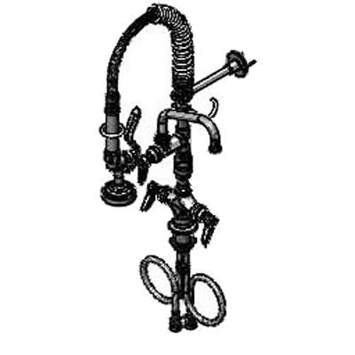 T&S Brass MPZ-2DLV-06 Mini Pre-Rinse Unit Single Hole