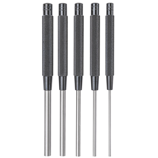 STARRETT S248 Drive Pin Punch Set, 5 Punches