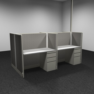 WEBBTYP10 - 53"H, 4-pod,  4' x 2' Webb Typical - powered