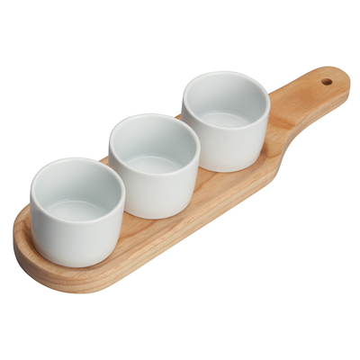 Winco WDP015-103 11-5/8" X 3-1/8" O.A. Trio Bowl Set