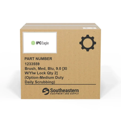 IPC Eagle - 1233559 - Brush, Med, Blu, 9.0 [Xl W/Ylw Lock Qty 2] (Option-Medium Duty Daily Scrubbing)