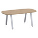 SIGAR7635N - 6 ft. Arena Conference Table w/Silver Metal VA Leg
