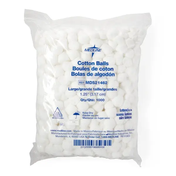 Cotton balls 1000pr/bag 1 1/4"Sold per bag (1000)  MDS21462h
