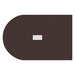 PL138T HALF RACE TRACK SHAPE 72x47 TOP- ESPRESSO