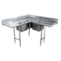 Advance Tabco 94-K5-11D Corner Sink 3-Compartment