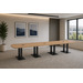 PALAR7168N - 14ft. Arena Conference Table with Black Palmer Base