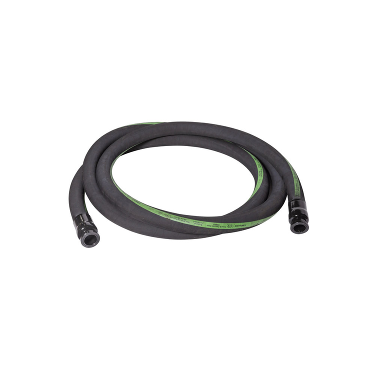 2" X 25' Green Stripe Shotcrete Hose w/Heavy Duty En