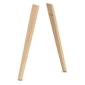 PLTVARWLEG VA WOOD LEG PAIR- NATURAL OAK
