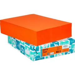 8.5 X 11 60 LB TEXT ORANGE DOMTAR VELLUM COPY PAPER, 81352, 500/RM