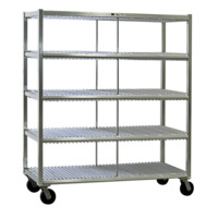 New Age 96709 Mobile 4-Level Tray Drying Rack