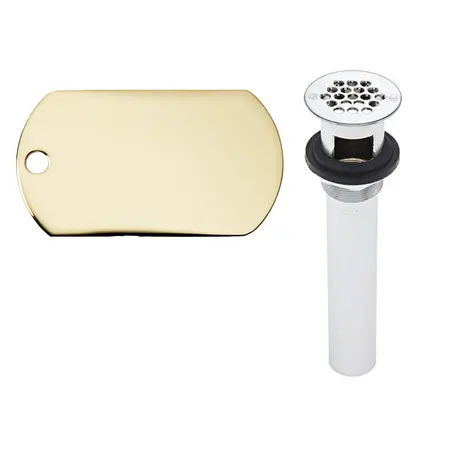 155A-PBPVD: Polished Brass PO Plug Open Grid (PVD)