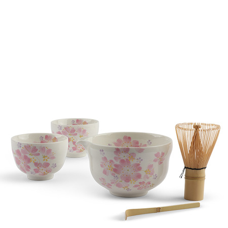 Sakura Matcha Katakuchi Bowl Set