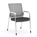Propel Guest Chair - White Mesh Back with Charcoal Seat