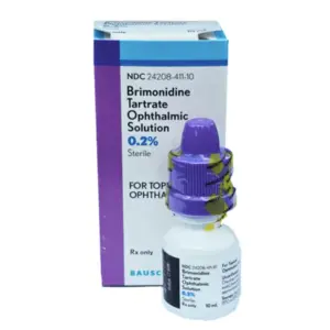 Brimonidine Tartrate, Solution, 0.2%, 10 mL (1/ea) Drops NDC 24208041110