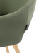 CHK68088GRN0707 - SARON GUEST CHAIR - Green with wood base