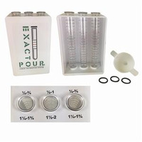 Spill-Stop 13-908 Exacto Pour Bar Test Kit, liquid calibration system includes: (3) plastic tubes