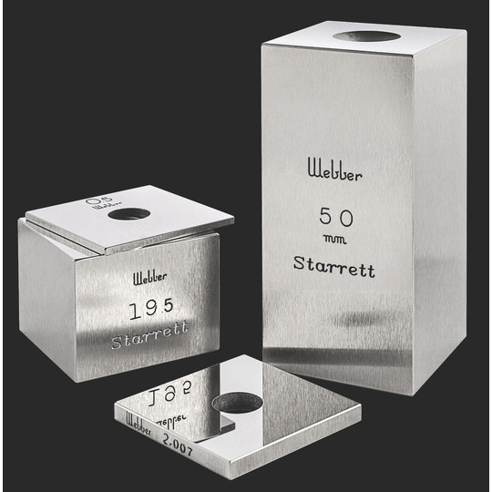STARRETT SSM 7.0 A1 Square Steel Gage Block - 7 mm, Grade A1