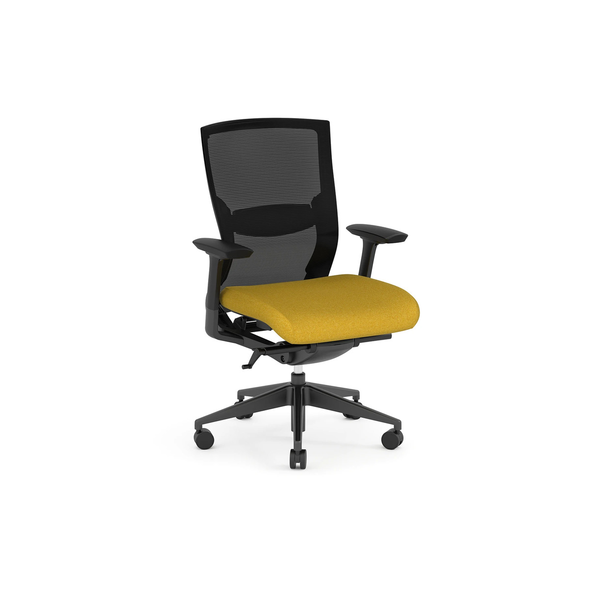 Propel Office Chair - Black Frame with Yellow Seat