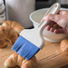 Carlisle 4" Blue Flat Pastry Brush