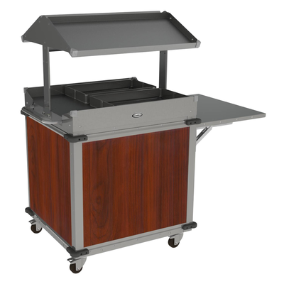 Cadco CBC-GG-B2-L5 MobileServ® Standard Grab & Go Merchandising Cart 2-Sided Grab & Go Shelf On Top