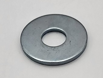 6.6MM X 18MM X 1.6MM FLAT WASHER ISO 7093-2 CARBON STEEL ZINC TRIVALENT CLEAR