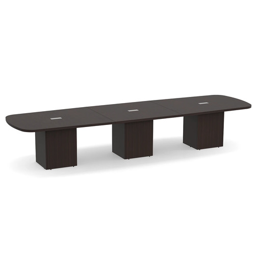 Arena Conference Table 14 Ft with Cube Base - Espresso