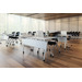 PBF48 48" BUDGET FLIP TOP TABLE BASE- SILVER
