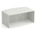 PL187 66" BOW FRONT DESK SHELL- SILVER BIRCH