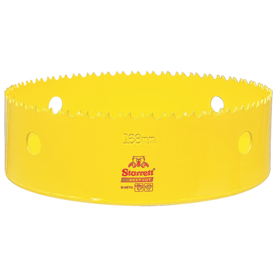 STARRETT DCH168M-G 168mm NVP Deep Cut Bi-Metal Hole Saw