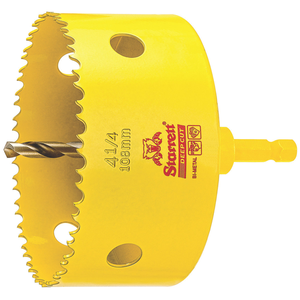 STARRETT ADCH0414 4-1/4'' (108mm) NVP Deep Cut Bi-Metal Hole Saw with Arbor
