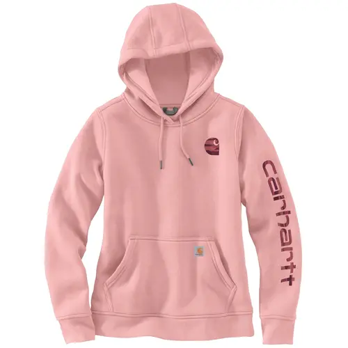 CARHARTT 102791 - Relaxed Fit Midweight Logo Sleeve Graphic Sweatshirt - Faded Rose Tint