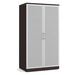 PL151 TWO DOOR 65"H STORAGE CABINET- Espresso