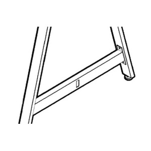 PLTVA243041CB CROSS BRACE FOR 2430 41"H VA LEG- BLACK
