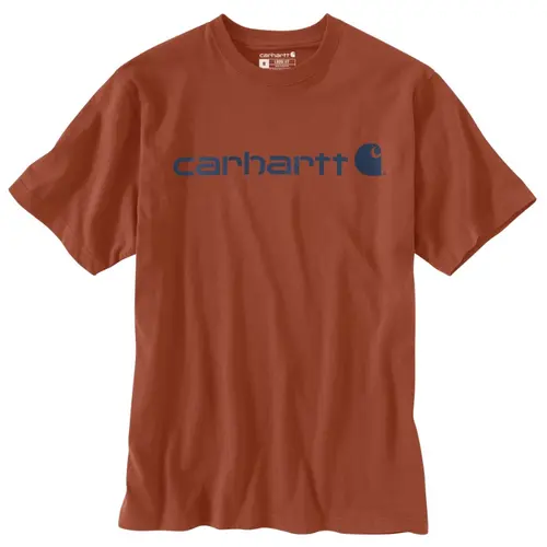 CARHARTT K195 - Loose Fit Heavyweight Short Sleeve Logo Graphic T-Shirt - Homestead Red