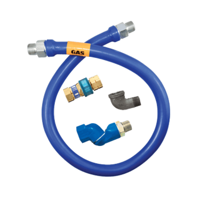 Dormont Manufacturing 16100BPQS48BX Dormont Blue Hose Moveable Gas Connector Hose Assembly 1" Dia.