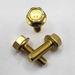 M8 - 1.25 X 25MM DIN 6921 HEX FLANGE SCREW 8.8 ZINC YELLOW