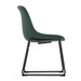 36241GREENF0354 - ZEST GUEST CHAIR- DARK GREEN