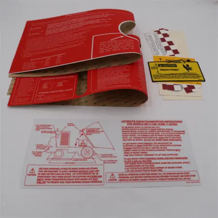 SET, DECAL F/AR-16 BUGGY RED