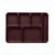 Tray  six compartment  brown