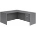 CLALD1033- Classic L-Shape Desk 60" W x 30" D with 47" Return and Box/File Pedestal- Coastal Gray