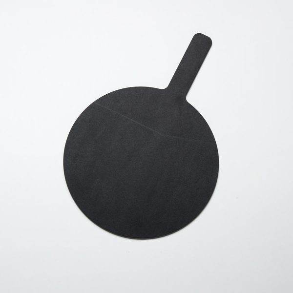 Round Pressed Wood Pizza Peels - Black