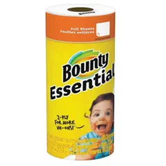 75719 BOUNTY ESSENTIALS 2-PLY PAPER TOWELS, 11 X 10.25", 12 RL/CS