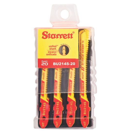 STARRETT BU214S-20 2'' x 3/16 x .040 x 14T, Bi-Metal, 20 Pack