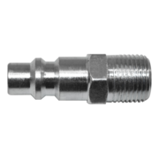 Industrial Steel Air Plug (3/8" Plug, 3/8" Male NPT) Bulk Packed
