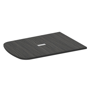 PL637THALF- 47" x 60" ARENA 1/2 TABLE TOP W/GROMMET- Coastal Gray