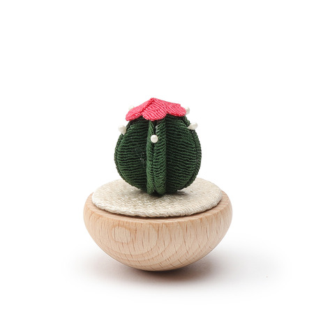 Figurine Cactus Pink Flower
