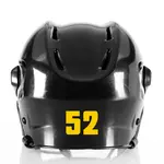 1 Color Custom Font Die Cut Number Decals - Hockey