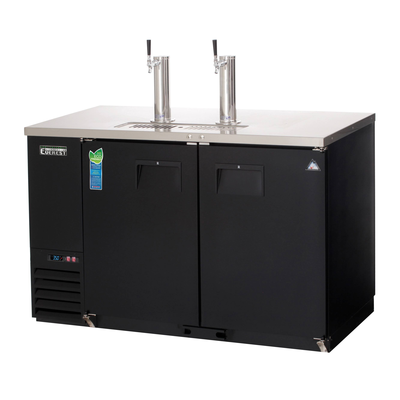 Everest EBD2-24 Draft Beer Dispenser 2 Towers 2 Taps, 115v, NSF - 17 cu. ft.